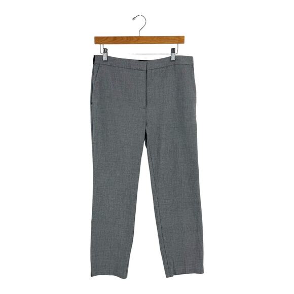 Zara Gray Tailored Ankle Dress Pants Sleek Office Staple Straight Leg Size XL - Picture 1 of 5